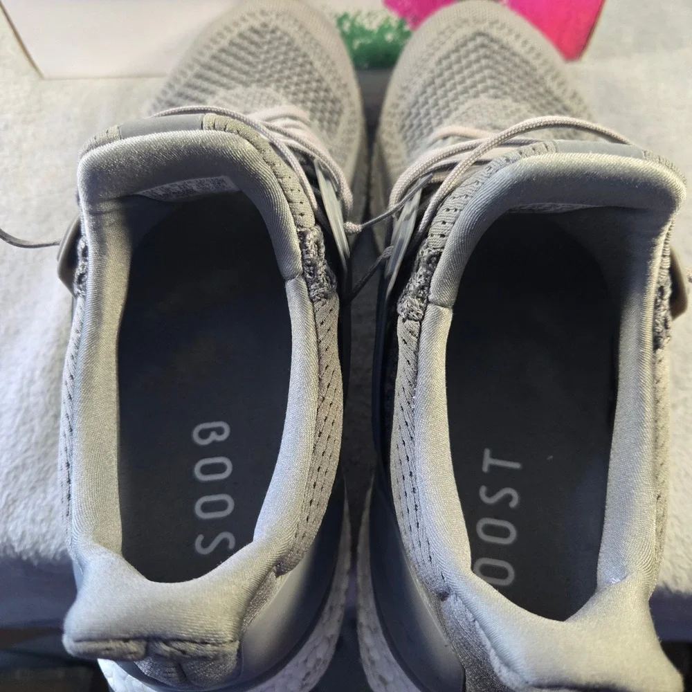 Adidas Ultraboost 1.0 Grey Running Shoes Mens 11 HQ4200 Primeknit Sneakers